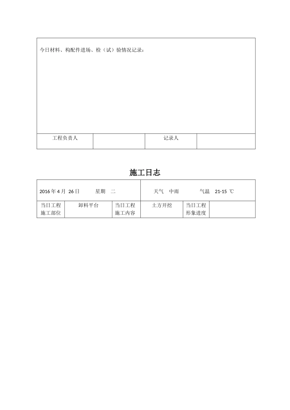 施工日志表格_第3页