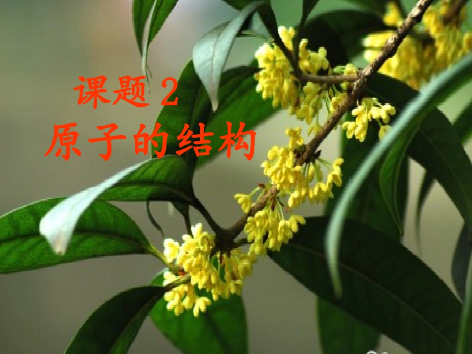 课题3+原子的结构_第1页