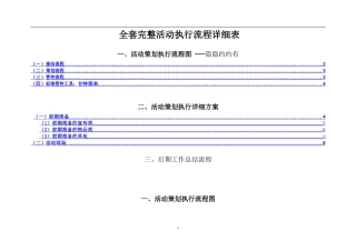 世界上最完整的详细活动策划执行方案(---最完整的项目策划与执行表)