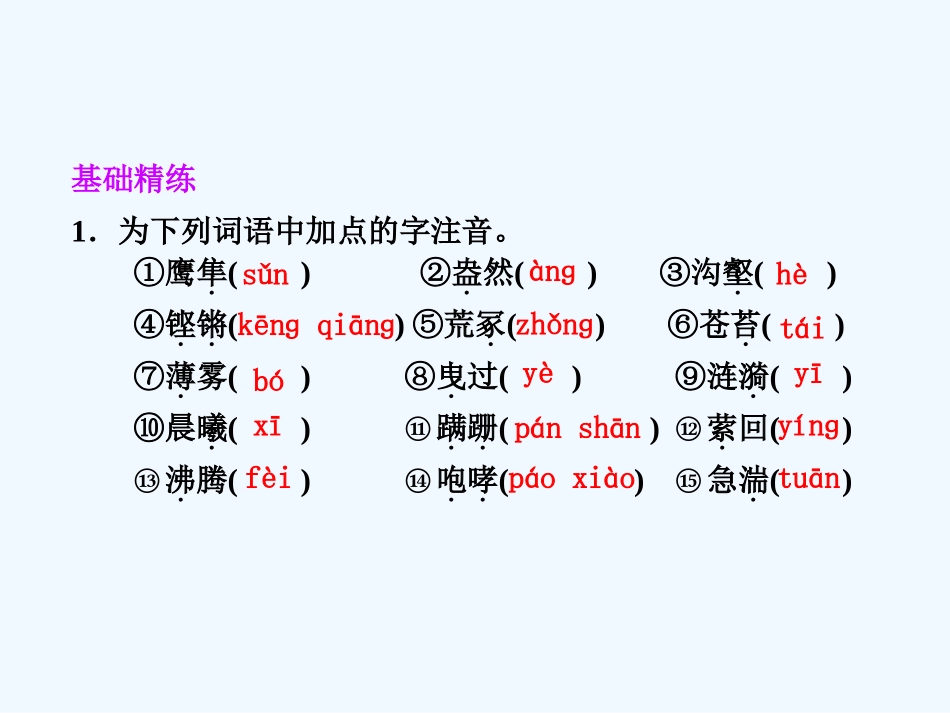 专题一 第1课 第1课时 祖国山川颂_第2页