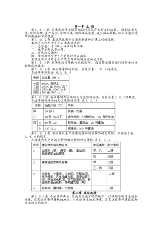 石油库设计规范