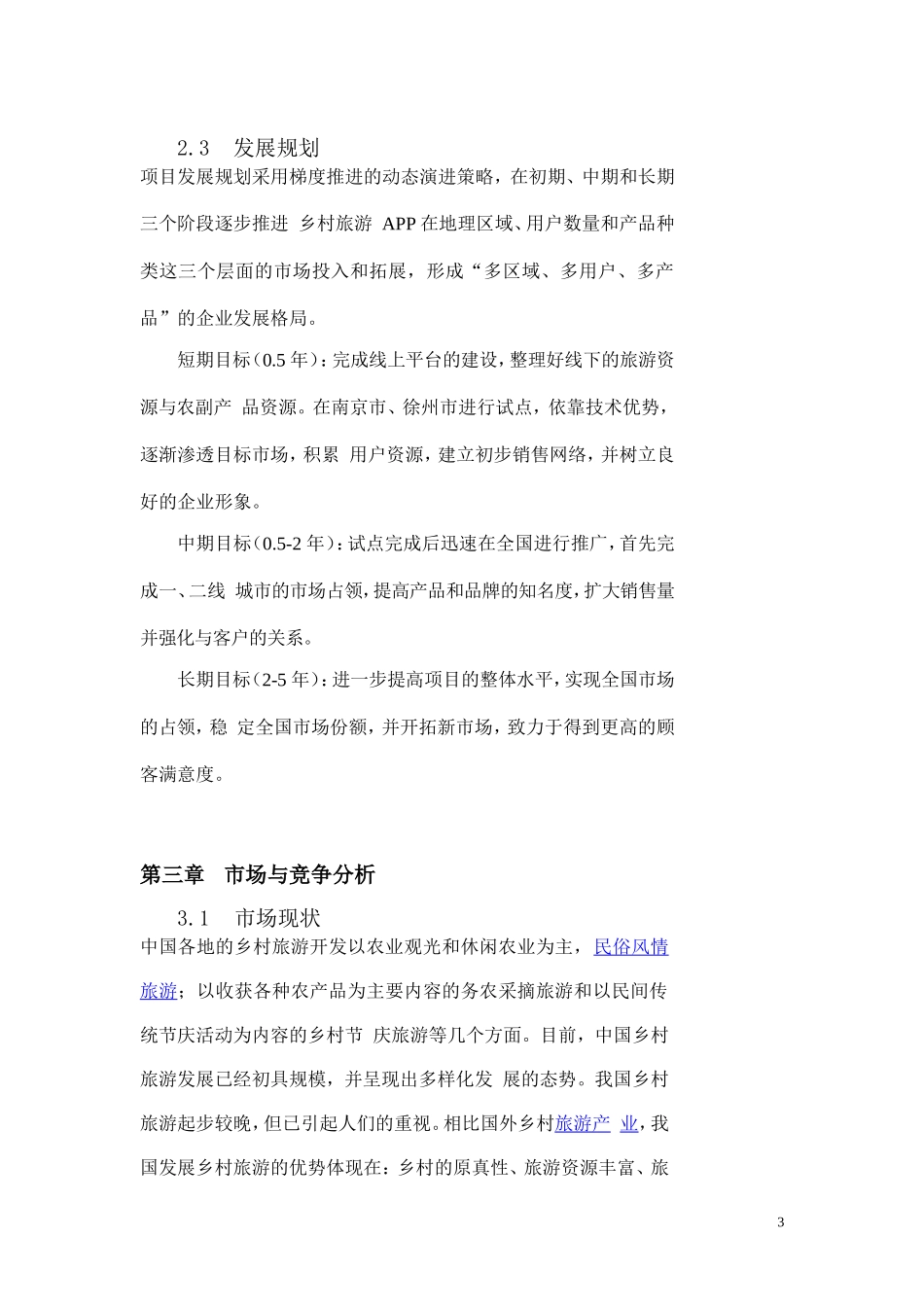 商业或项目计划书提纲_第3页