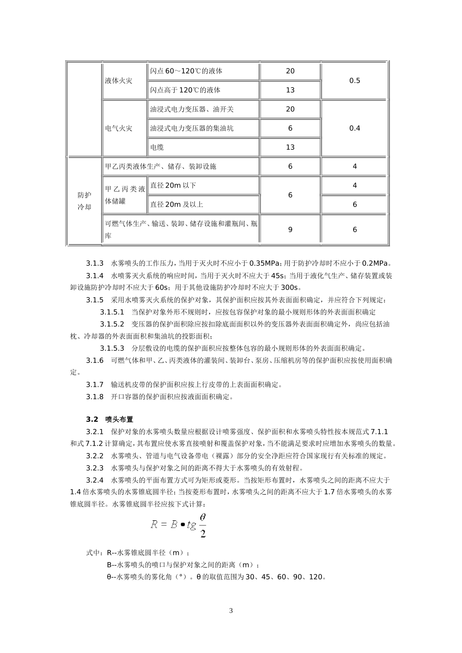 水喷雾灭火系统设计规范_第3页