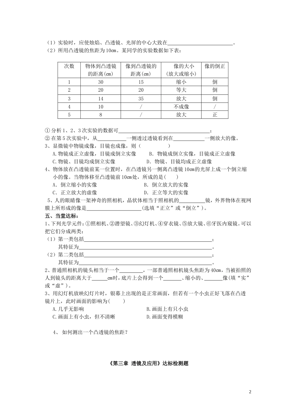 透镜及其应用_第2页