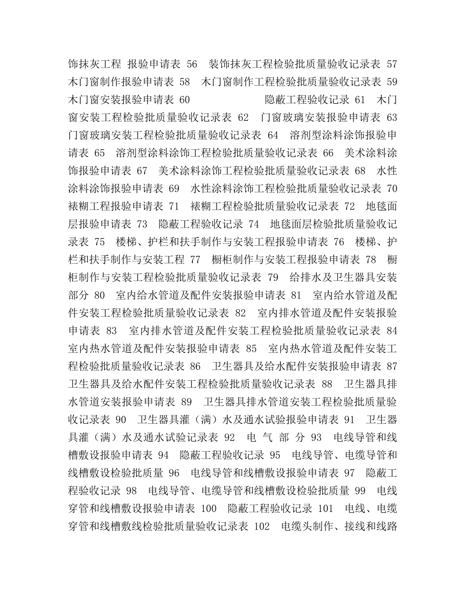 装修工程资料填写范例 _第2页