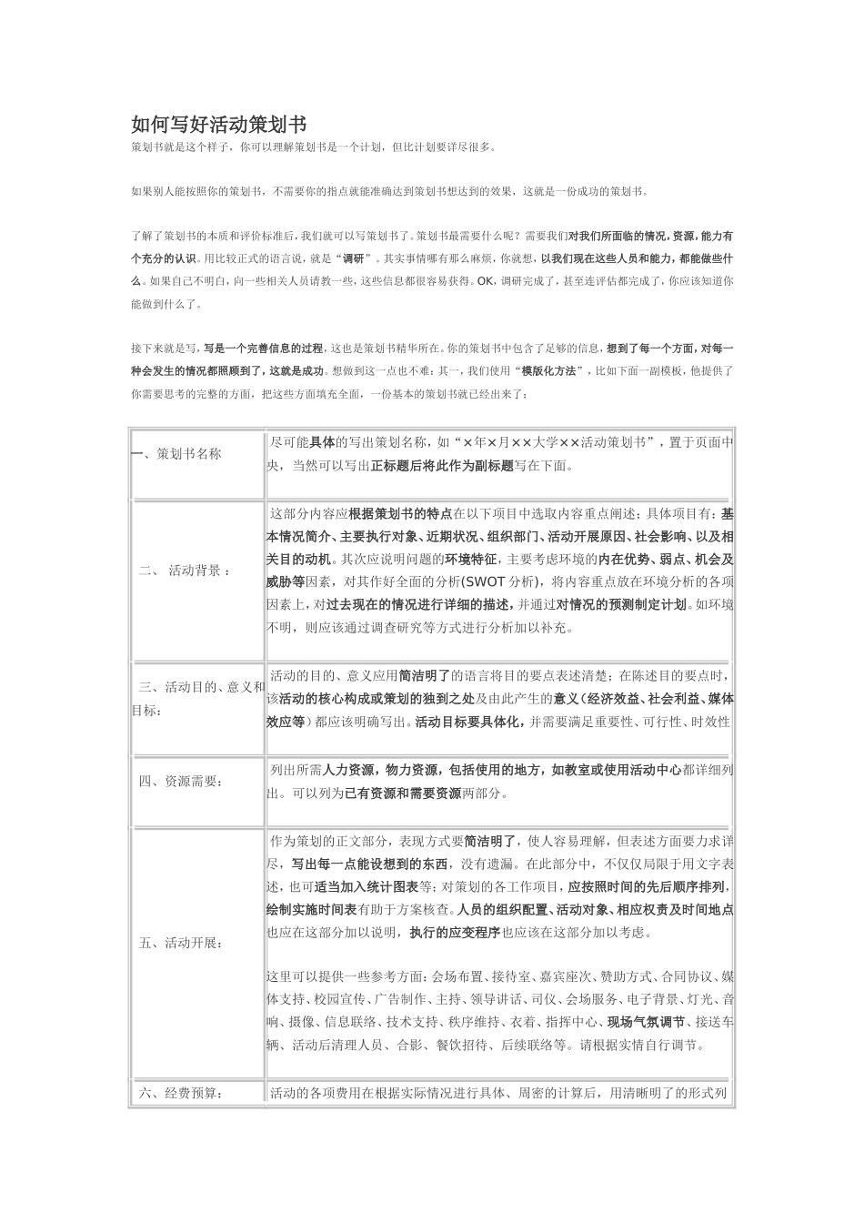 如何写好活动策划书_第1页