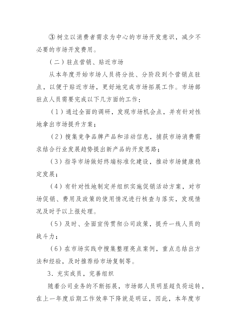 市场部年度工作计划模板_第3页