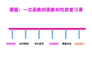 一次函数中考复习