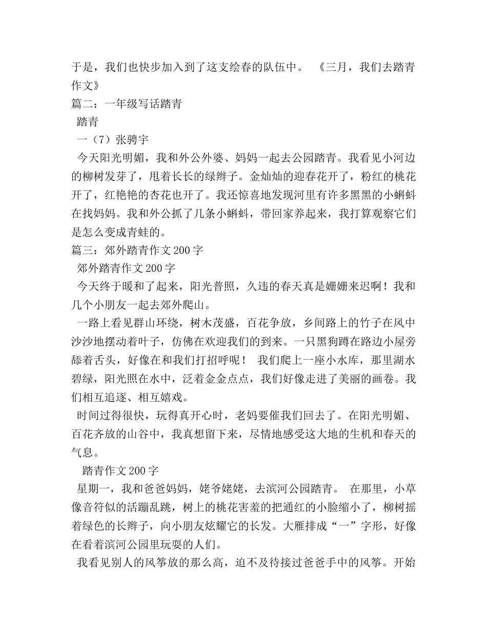 踏青的作文 _第2页