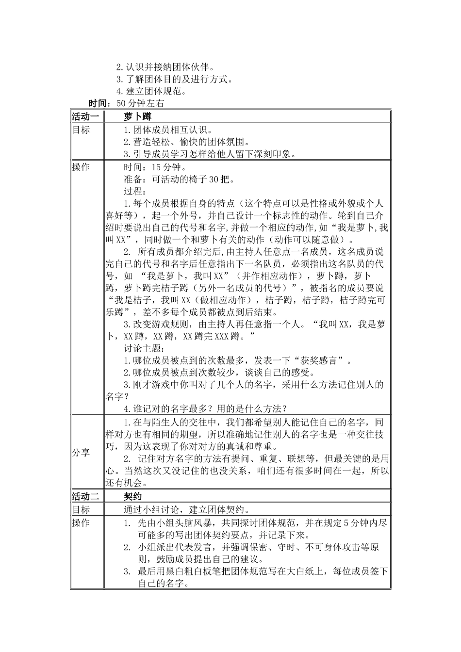 生涯规划团体心理辅导方案设计_第2页
