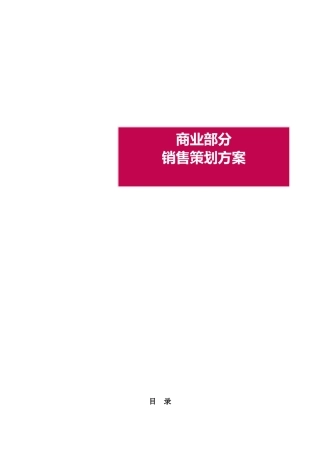 商业地产销售方案