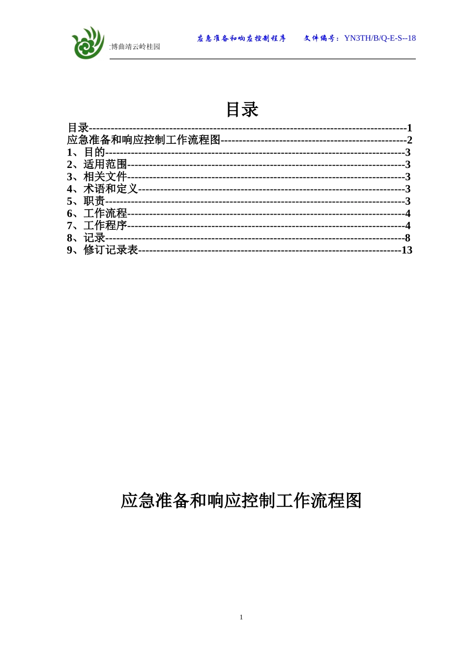 施工企业应急准备和响应控制程序18_第2页