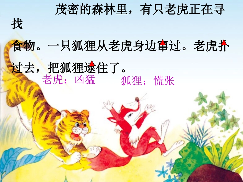 三年级语文上册寓言两则-狐假虎威4课件语文S版_第2页