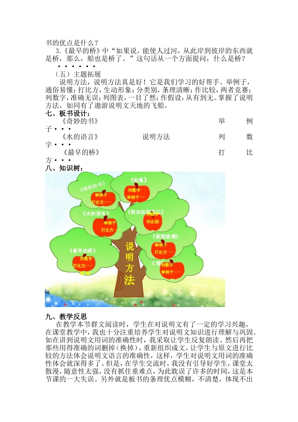 说明方法群文阅读教学设计+反思+文章_第2页