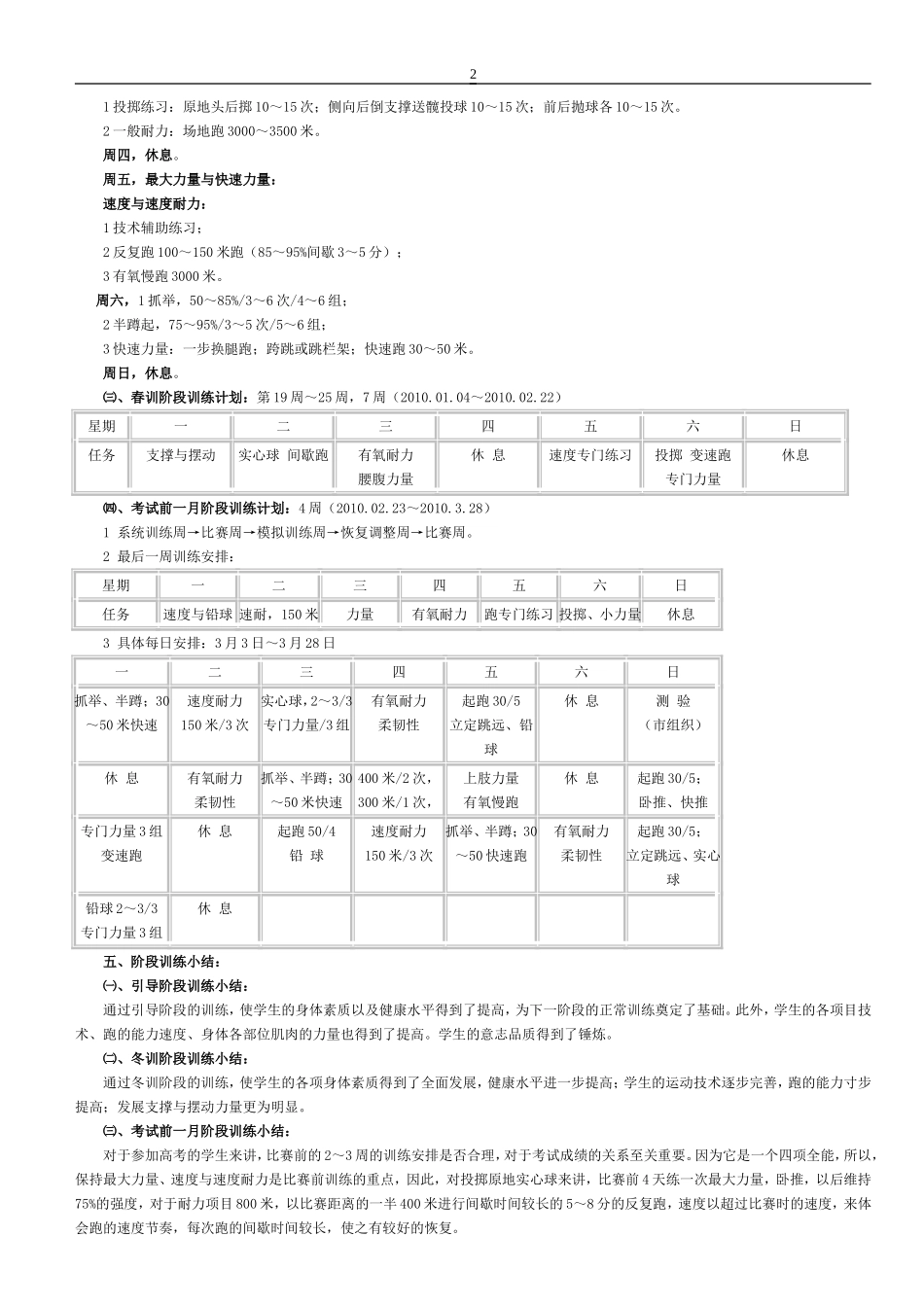 田径训练计划详细版_第2页