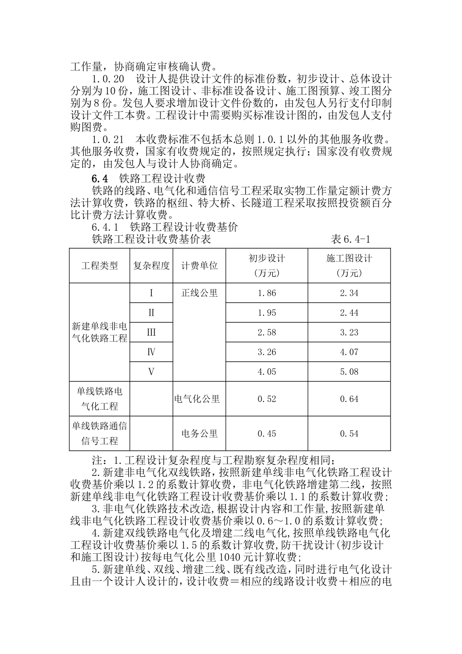 铁路设计取费标准_第3页