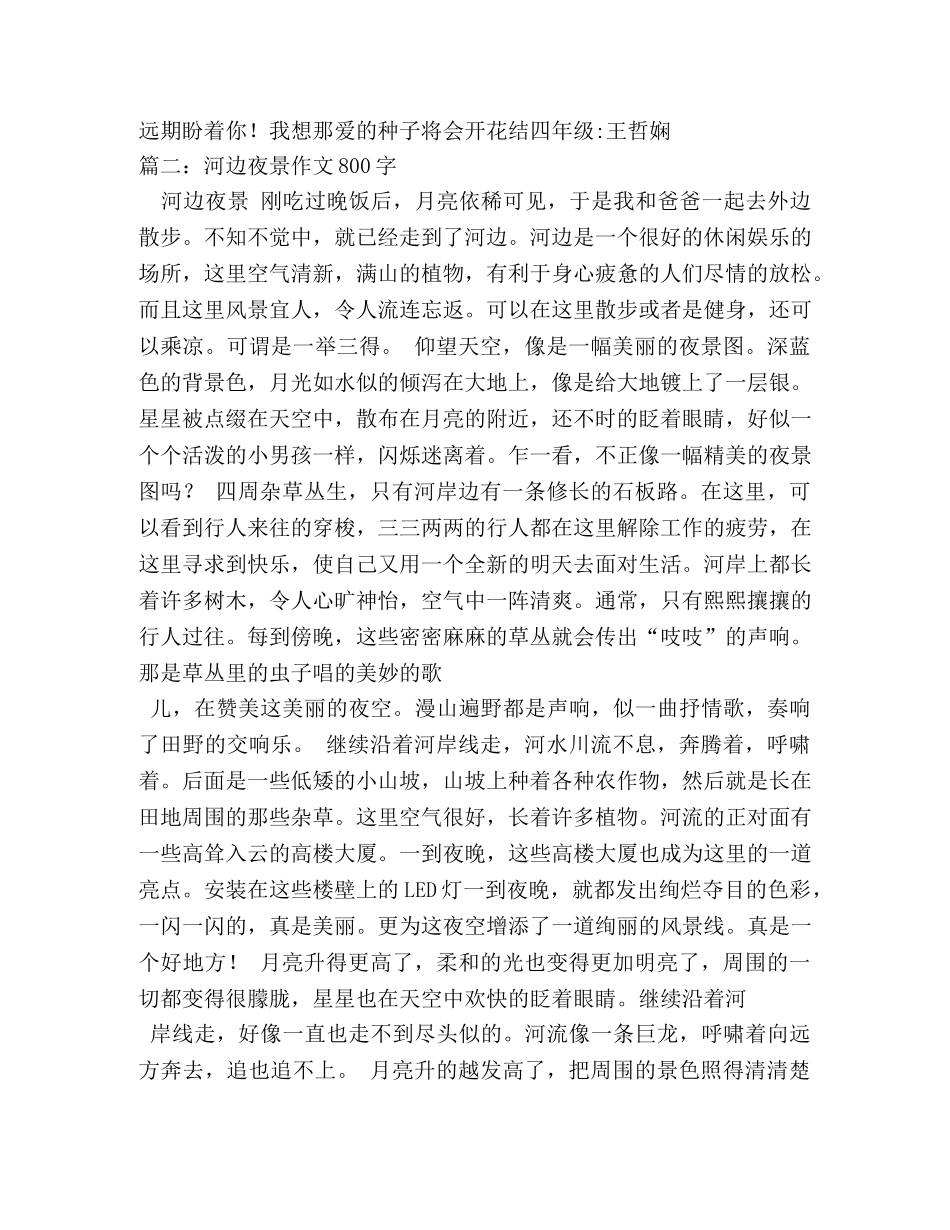 夜色作文800字 _第2页