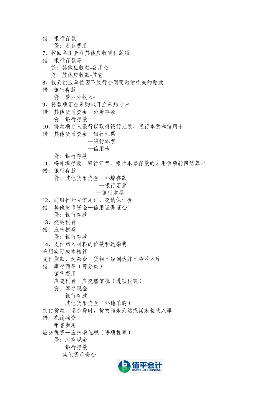 商业企业会计分录(完整)_第2页