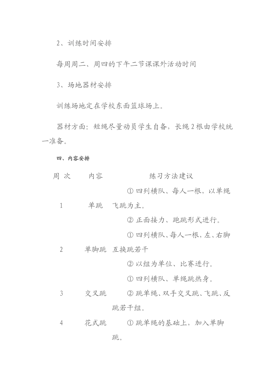 跳绳兴趣小组活动计划_第2页