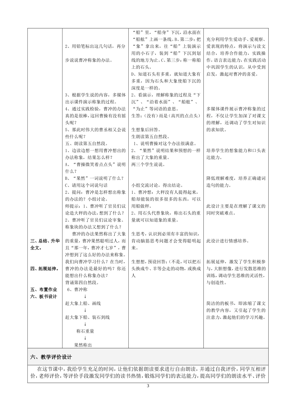 ：《曹冲称象-》教学设计-(1)_第3页