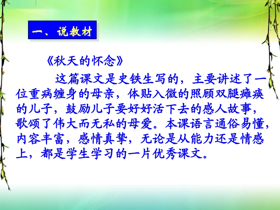 秋天的怀念说课_第3页