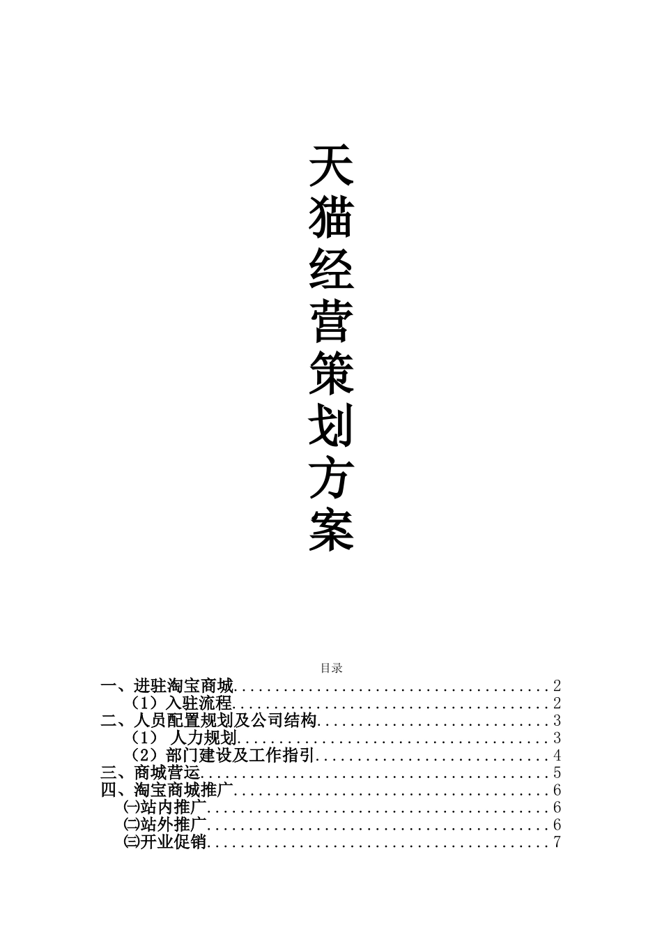 天猫经营策划方案_第1页