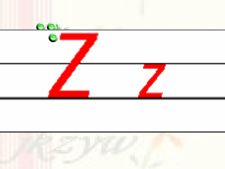 七年级英语26个英语字母笔顺写法()_第3页