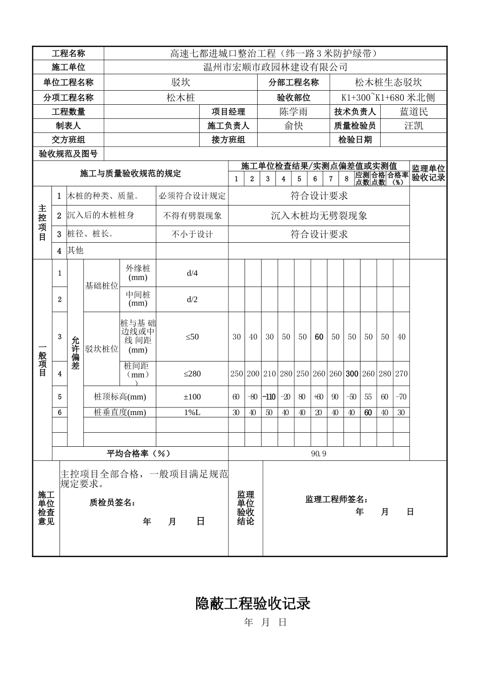 松木桩检验批验收记录表_第2页