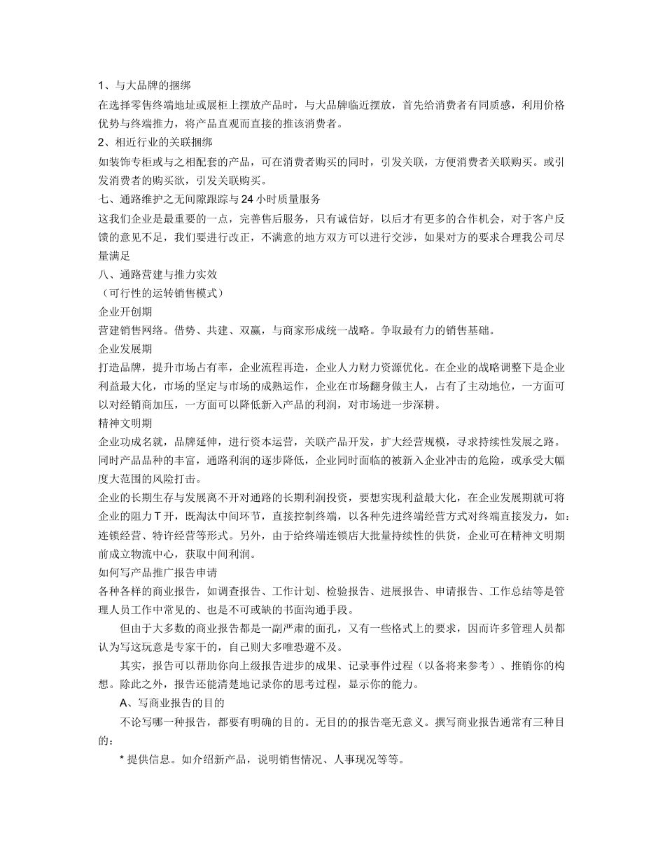 如何写新产品推广方案_第3页