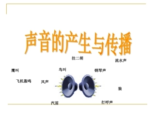 声音的产生和传播 (2)