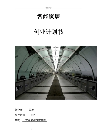 完整创业计划书实例