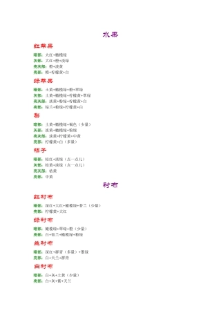 水粉颜料基础调色方法(中招美术加试必备)