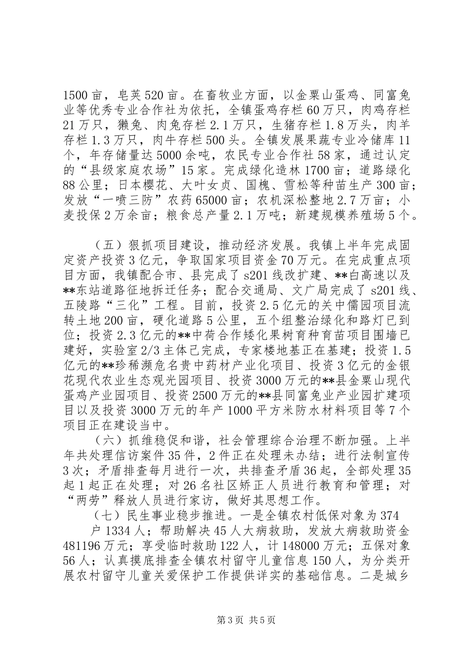 乡镇上半年工作总结范文示例_第3页