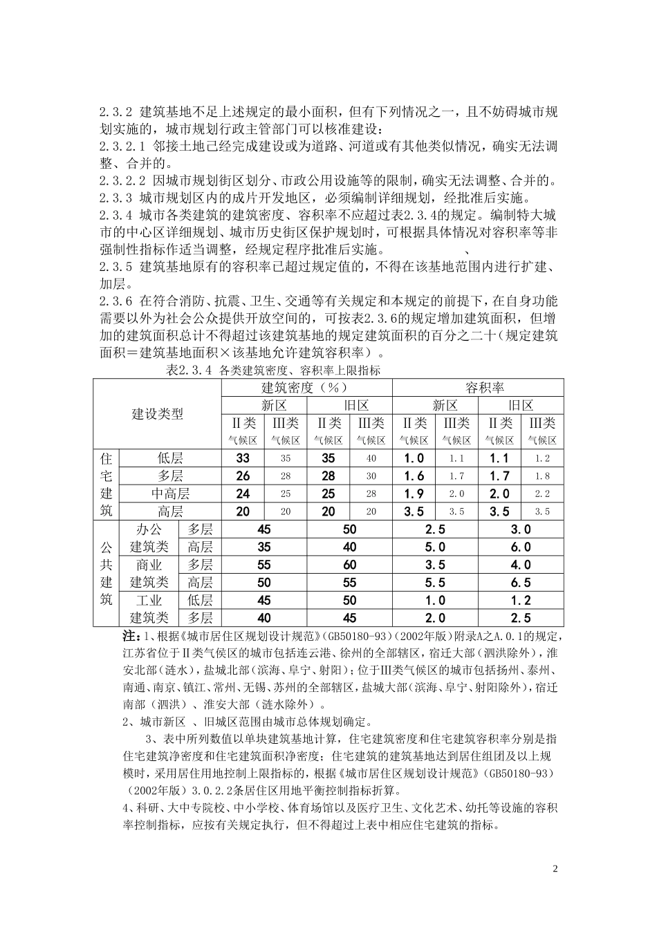 《江苏省城市规划管理技术规定》_第2页