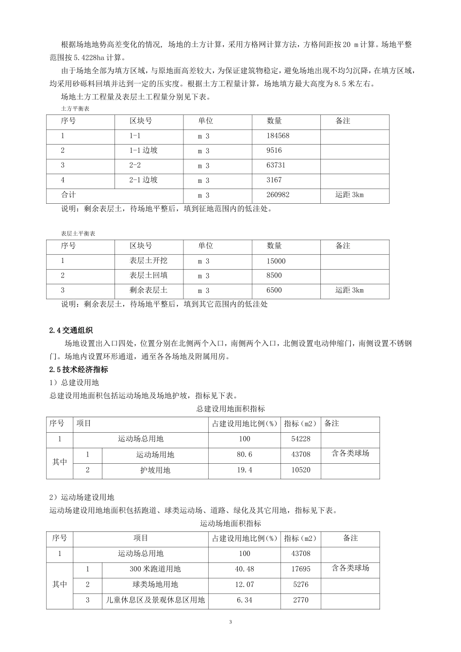 体育场工程建设项目初步设计_第3页