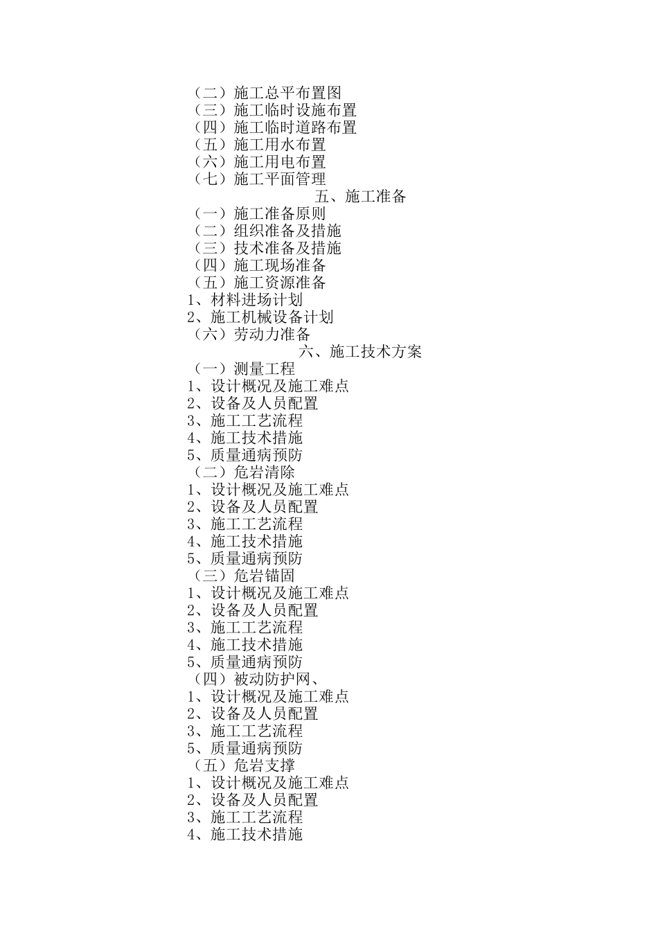 危岩治理施工组织设计_第2页