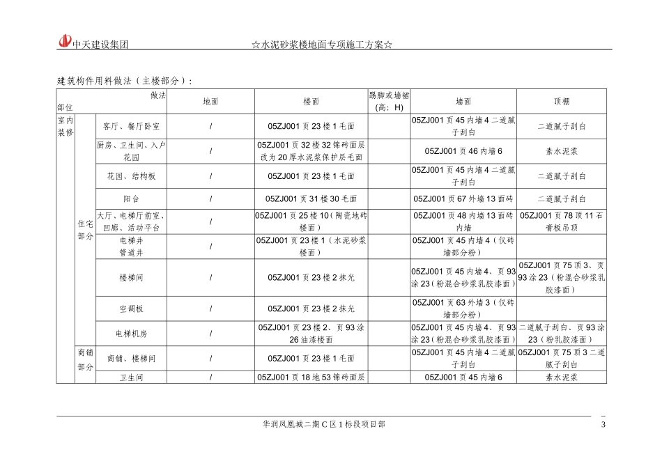水泥砂浆地面专项施工方案(DOC)_第3页