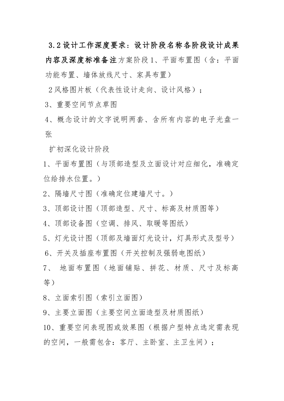 室内精装修设计任务书_第3页