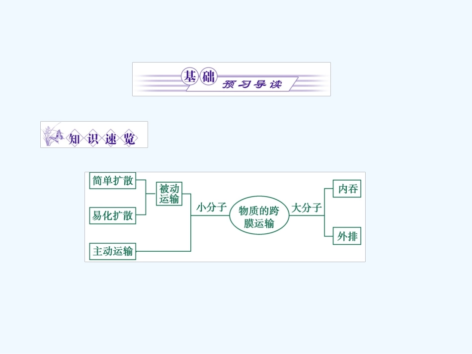 《金版》高中生物 第三单元 第三节物质的跨膜运输课件 苏教版必修1_第3页