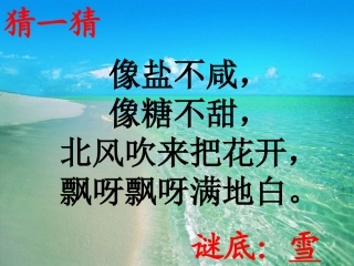 《雪地里的小画家》第一课时课件