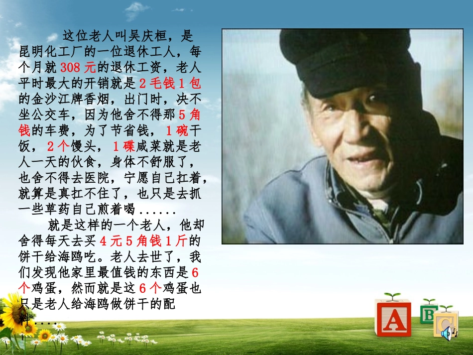 《老人与海鸥》课件 (7)_第3页