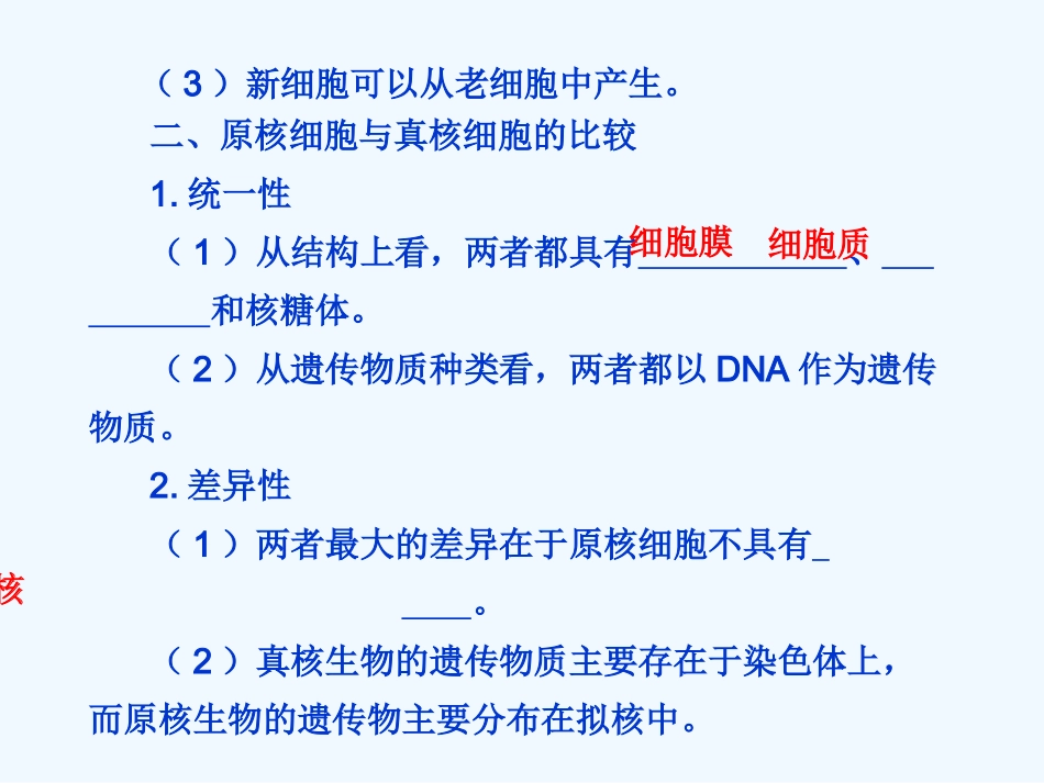 【步步高】2011版高考生物二轮复习 第一部分 专题一 第二讲 细胞的基本结构课件_第2页