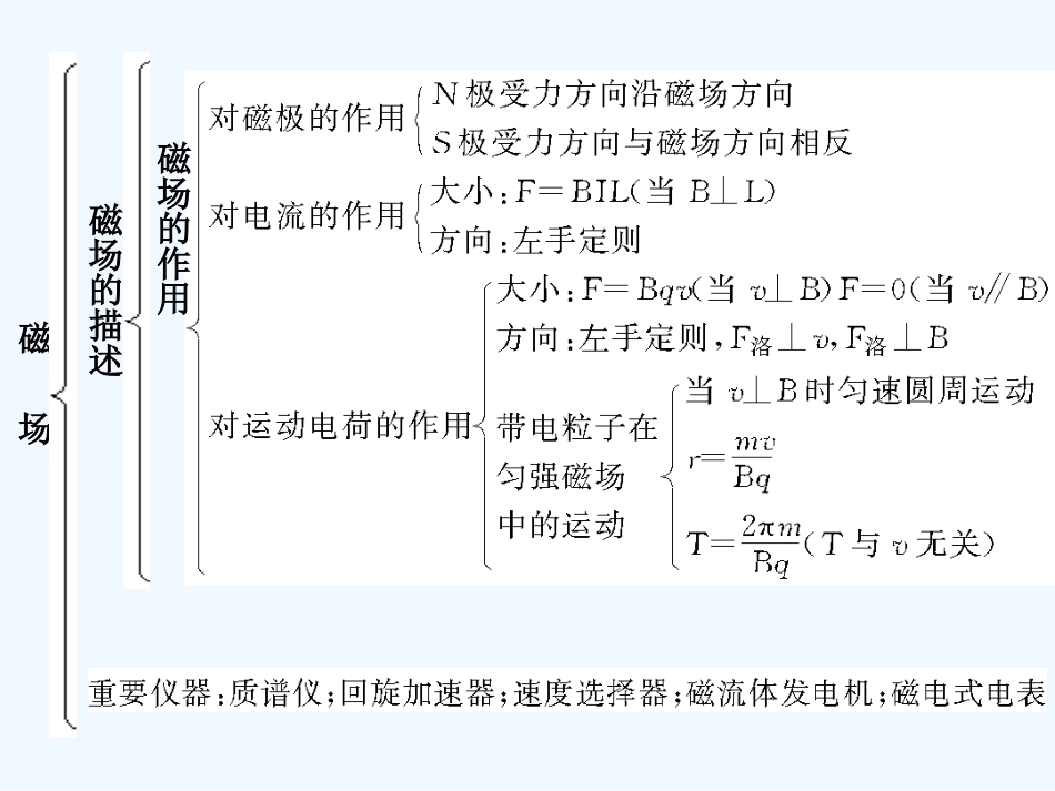 【创新设计】2011届高考物理一轮复习 第11章 磁场章末整合课件 人教大纲版_第2页