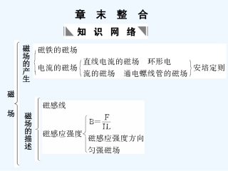 【创新设计】2011届高考物理一轮复习 第11章 磁场章末整合课件 人教大纲版