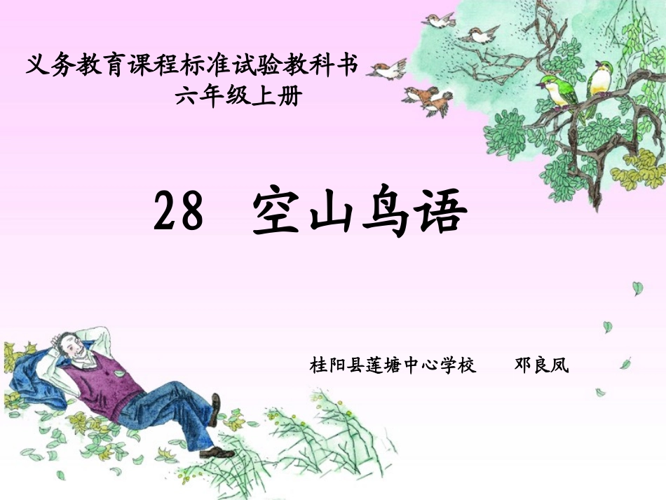 《空山鸟语》教学课件_第2页