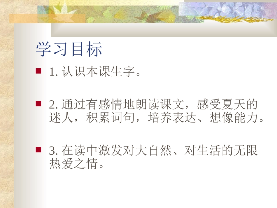 《迷人的夏天》PPT课件_第2页