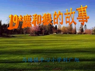 《鹿和狼的故事》课件 (2)