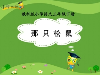 《那只松鼠》课件
