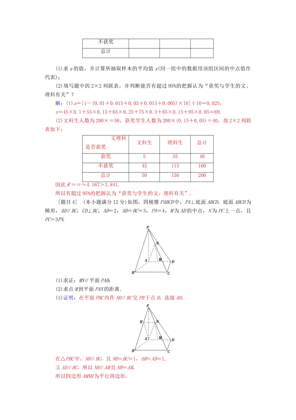 高考数学二轮复习 每日一题 第四周规范练 文-人教版高三全册数学试题_第2页