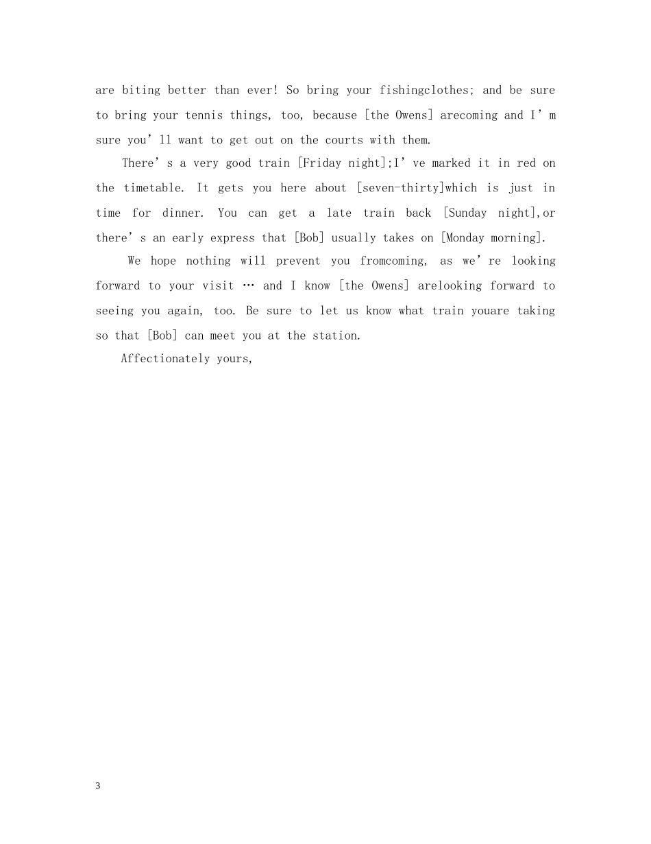 英文的邀请函相关范文 _第3页